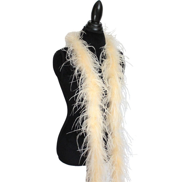1 ply 72" 	Champagne Ostrich Feather Boa