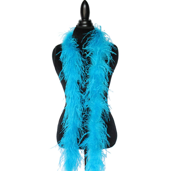 1 ply 72" Turquoise Ostrich Feather Boa