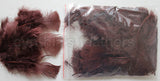 0.35 oz Chocolate Brown  3-4" Turkey Plumage Loose Feathers 80-120 Pieces