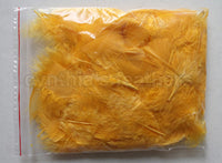 0.35 oz Gold Yellow  3-4" Turkey Plumage Loose Feathers 80-120 Pieces