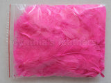 0.35 oz Hot Pink  3-4" Turkey Plumage Loose Feathers 80-120 Pieces