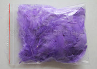 0.35 oz Lavender 3-4" Turkey Plumage Loose Feathers 80-120 Pieces