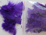 0.35 oz Purple  3-4" Turkey Plumage Loose Feathers 80-120 Pieces