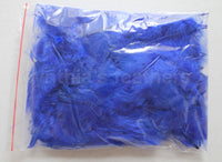 0.35 oz Royal Blue  3-4" Turkey Plumage Loose Feathers 80-120 Pieces