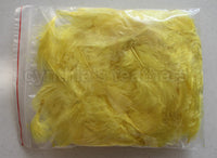 0.35 oz Yellow  3-4" Turkey Plumage Loose Feathers 80-120 Pieces