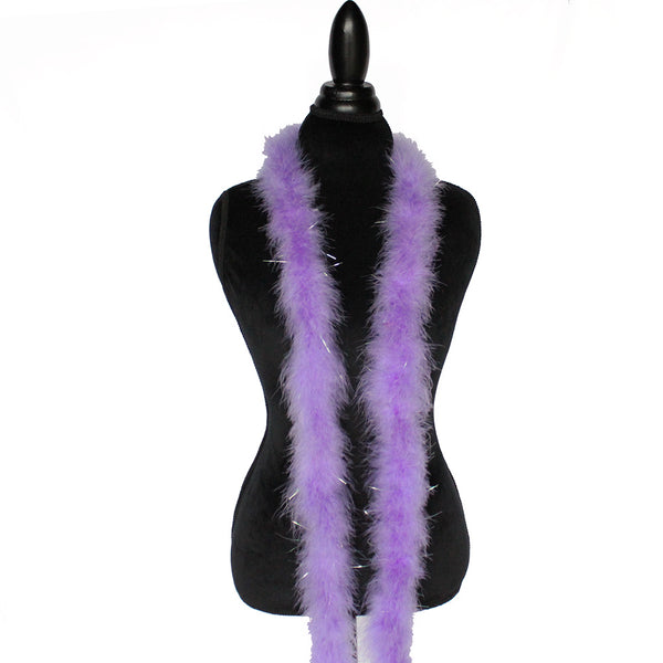 22 Grams Lavender With Lurex Tinsel Marabou Feather Boa