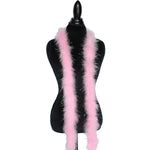 22 Grams Pink With Lurex Tinsel Marabou Feather Boa