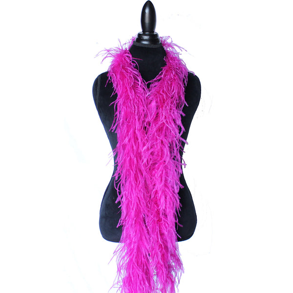 2 ply 72" Berry Ostrich Feather Boa