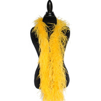 2 ply 72" Gold Yellow Ostrich Feather Boa