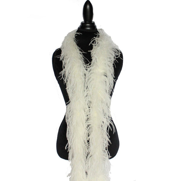 2 ply 72" Ivory Ostrich Feather Boa