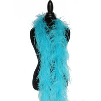 2 ply 72" Turquoise Ostrich Feather Boa