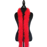 30 gram Red Marabou Feather Boa 6 Feet Long