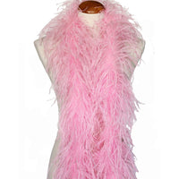 3 ply 72" Candy Pink Ostrich Feather Boa
