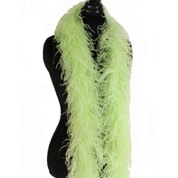 3 ply 72" Light Lime Ostrich Feather Boa