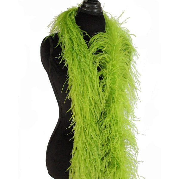 3 ply 72" Lime Ostrich Feather Boa