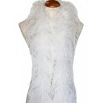 3 ply 72" White Ostrich Feather Boa
