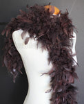 45 Grams Chocolate Brown Chandelle Feather Boa