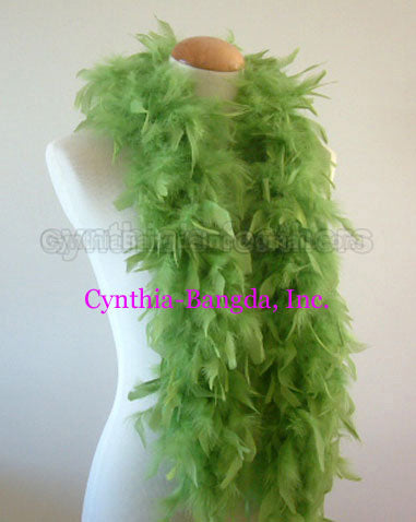 45 Grams Lime Green Chandelle Feather Boa