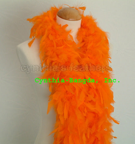 45 Grams Orange Chandelle Feather Boa