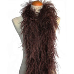 4 ply 72" Chocolate Brown Ostrich Feather Boa