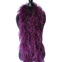 4 ply 72" Purple Plum Ostrich Feather Boa