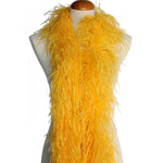 4 ply 72" Gold Yellow Ostrich Feather Boa