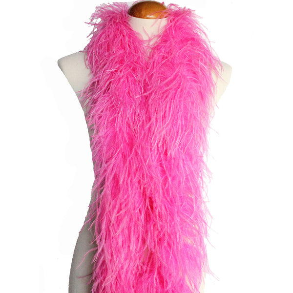 4 ply 72" Hot Pink Ostrich Feather Boa
