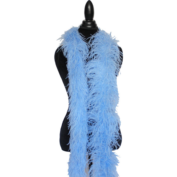 4 ply 72" Baby Blue Ostrich Feather Boa