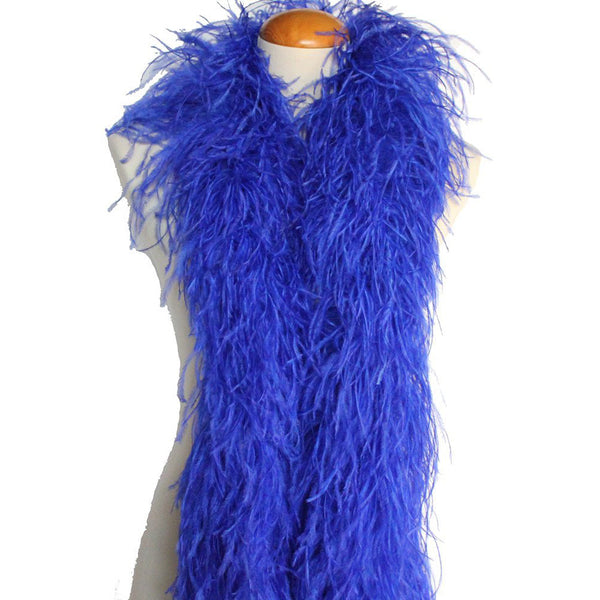 4 ply 72" Royal Blue Ostrich Feather Boa