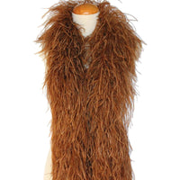 4 ply 72" Soft Brown Ostrich Feather Boa