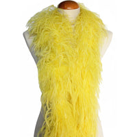 4 ply 72" Yellow Ostrich Feather Boa