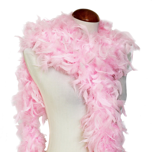 65 Grams Baby Pink Chandelle Feather Boa