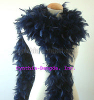 65 Grams	Navy Blue Chandelle Feather Boa