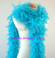 65 Grams Turquoise Chandelle Feather Boa