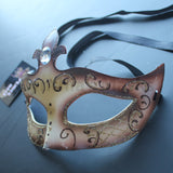 Venetian Mask, Soft Brown  Venetian  Masquerade Mask 6I10A  SKU: 6C11