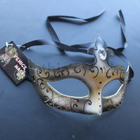 Venetian Mask, Black  Venetian   Masquerade Mask 6I2A  SKU: 6D41