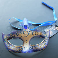 Venetian Mask, Blue  Venetian  Masquerade Mask 6I3A  SKU: 6D42