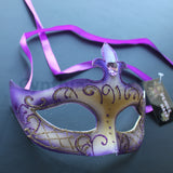 Venetian Mask, Purple  Venetian  Masquerade Mask 6I7A  SKU: 6D52