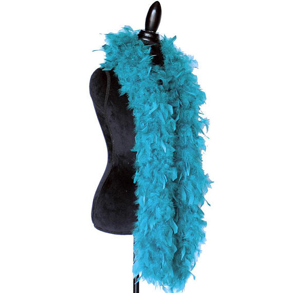 80 Grams Teal Chandelle Feather Boa