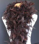 80 Grams Chocolate Brown Chandelle Feather Boa