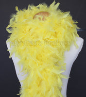 80 Grams Yellow Chandelle Feather Boa