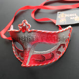 Venetian Mask, Red  Venetian  Masquerade Mask 8A1B  SKU: 6C12