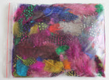 12g (0.42oz) Mix of 14 Colors 1~4" Guinea Hen Plumage Feathers