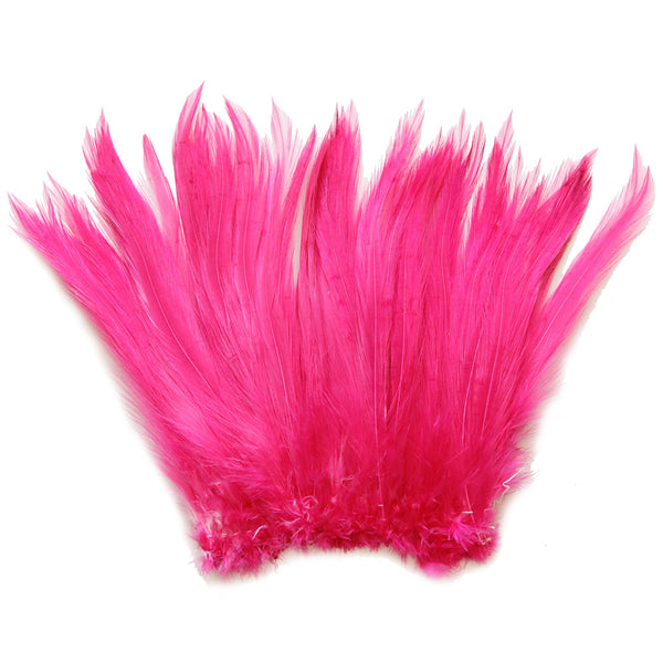 5-7" Mauve Pink Rooster Hackle Feathers for Crafting, Headpiece,  7.5 Grams