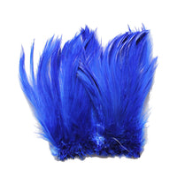 5-7" Royal Blue Rooster Hackle Feathers for Crafting, Headpiece,  7.5 Grams