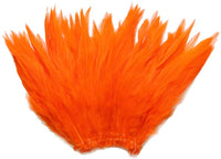 5-7" Orange Rooster Saddle Feathers for Crafting, Headpiece,  ~9g, 0.32Oz