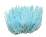 5-7" Aqua Blue Rooster Saddle Feathers for Crafting, Headpiece,  ~9g, 0.32Oz