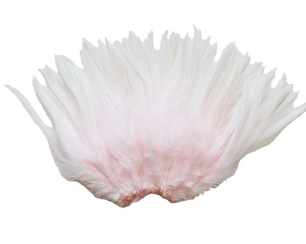 5-7" Blush Pink Coque Saddle Feathers for Crafting, Headpiece,  ~9g, 0.32Oz