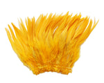 5-7" Gold Yellow Rooster Saddle Feathers for Crafting, Headpiece,  ~9g, 0.32Oz