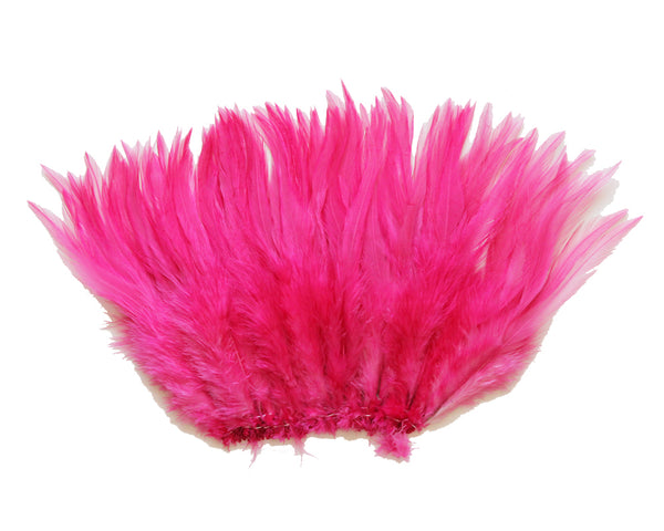 5-7" Mauve Pink Rooster Saddle Feathers for Crafting, Headpiece,  ~9g, 0.32Oz